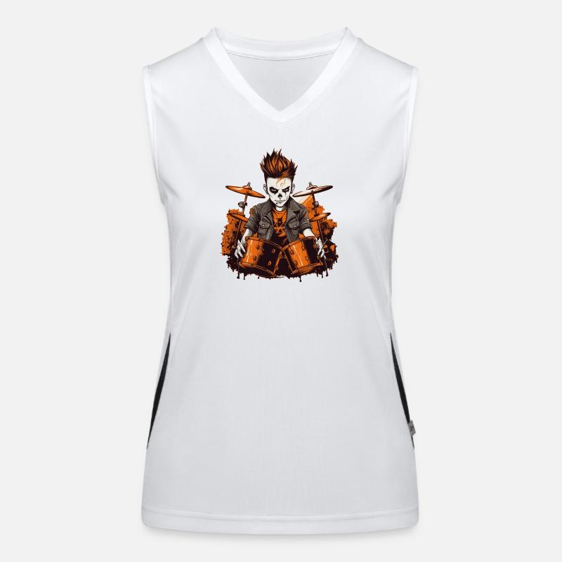 Schlagzeug Drums Punk Drummer Funktionelles Kontrast-Tank Top für Frauen