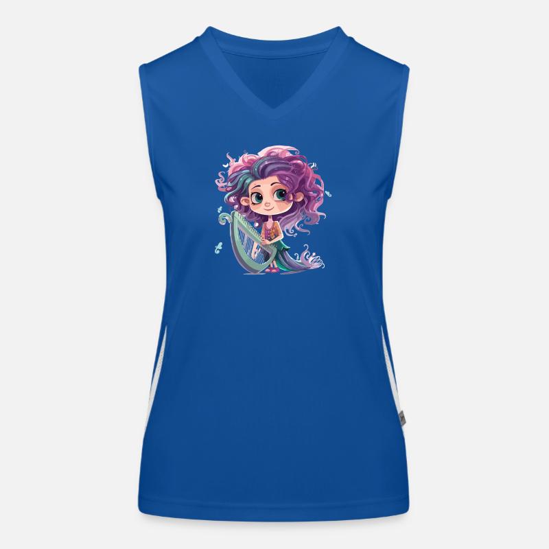 Harfen Fee Funktionelles Kontrast-Tank Top für Frauen
