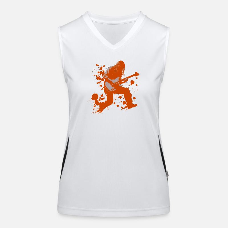 guitar player Funktionelles Kontrast-Tank Top für Frauen
