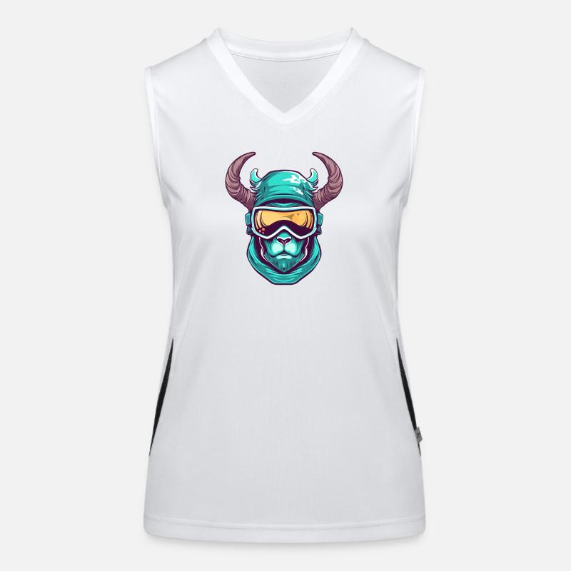 Steinbock Wintersport Funktionelles Kontrast-Tank Top für Frauen