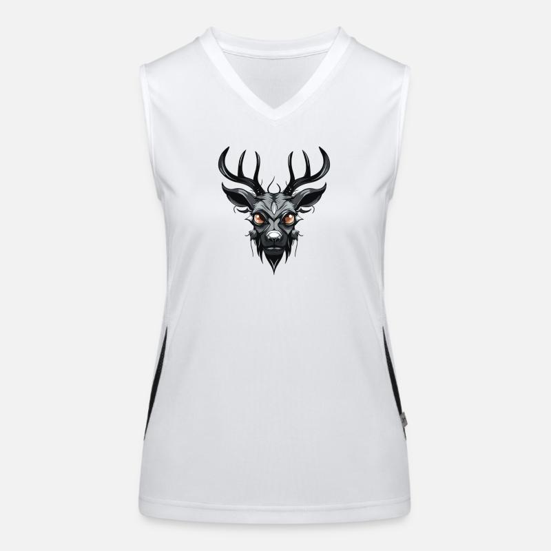 Hirsch Funktionelles Kontrast-Tank Top für Frauen