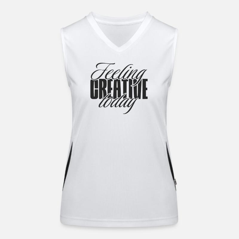 Feeling creative today Funktionelles Kontrast-Tank Top für Frauen