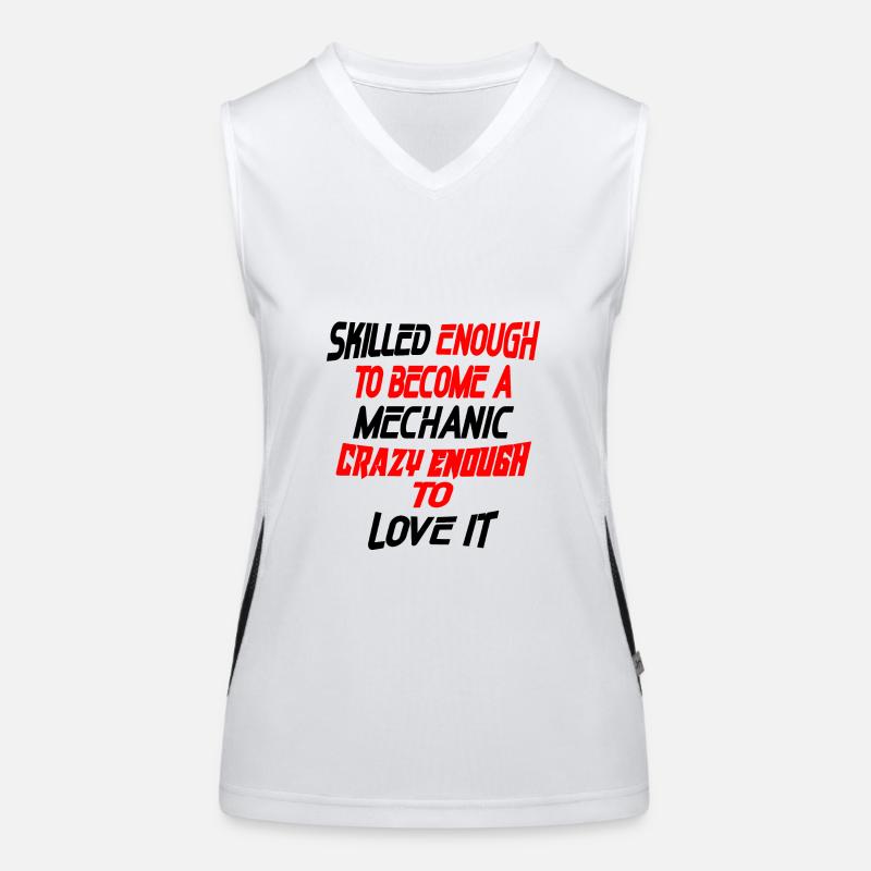 skilled mechanic Women's Functional Contrast Tank Top