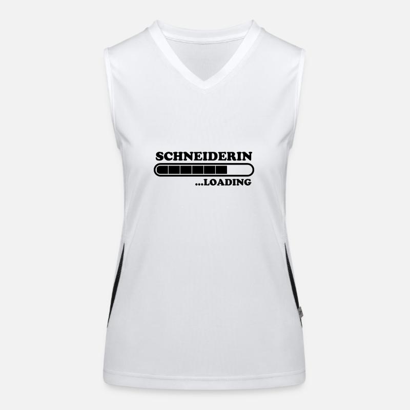 Schneiderin Spruch Lustiges Schneiderin Geschenk Funktionelles Kontrast-Tank Top für Frauen