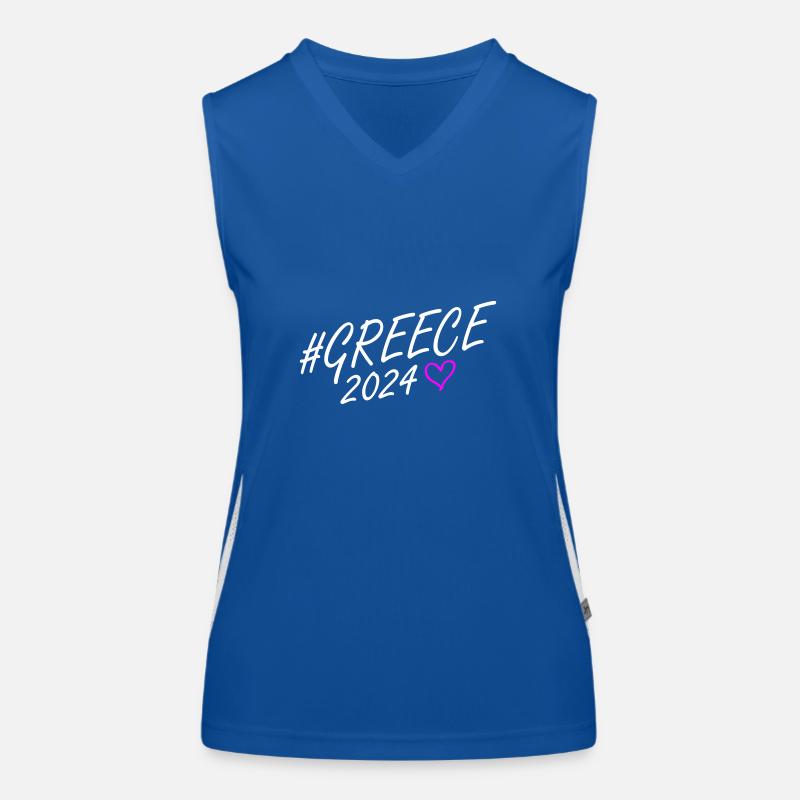 Grèce 2024 Voyage du cœur Débardeur respirant contrasté Femme