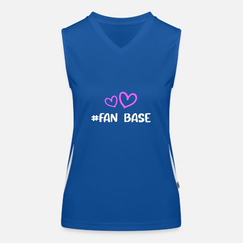 Fan Base Herz Liebe Funktionelles Kontrast-Tank Top für Frauen