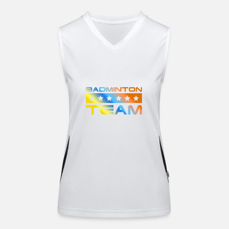 Badminton Crew Bunt Funktionelles Kontrast-Tank Top für Frauen