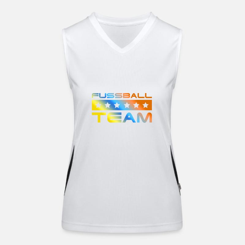 Fussball Crew Bunt Funktionelles Kontrast-Tank Top für Frauen