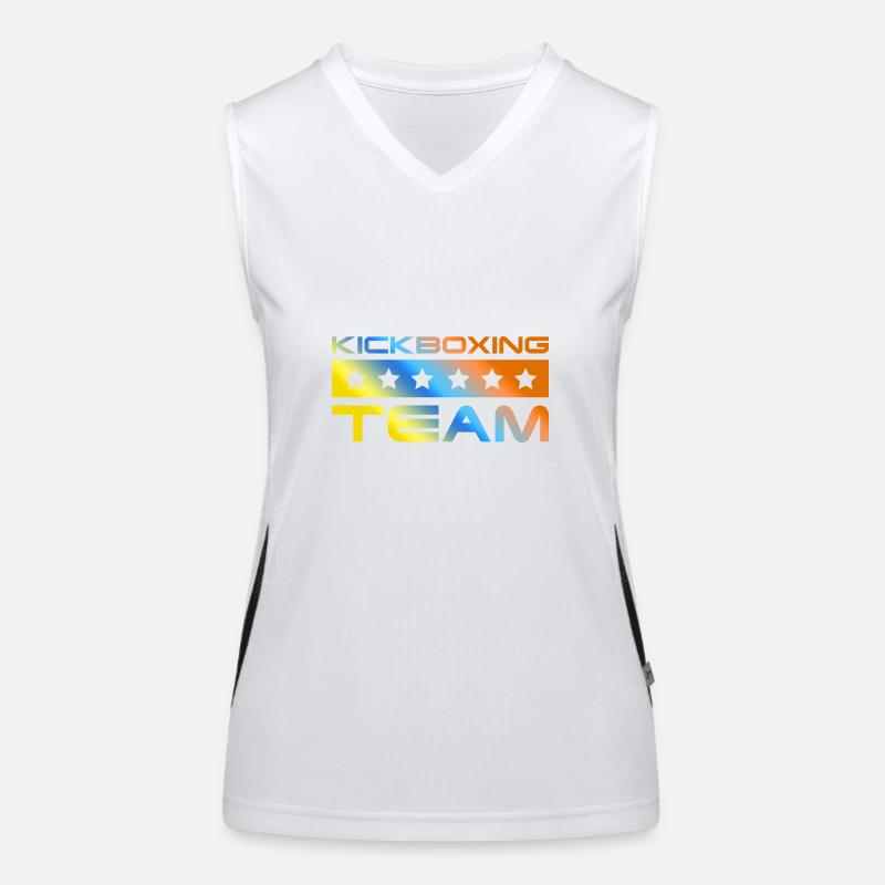 Kickboxing Crew Bunt Funktionelles Kontrast-Tank Top für Frauen