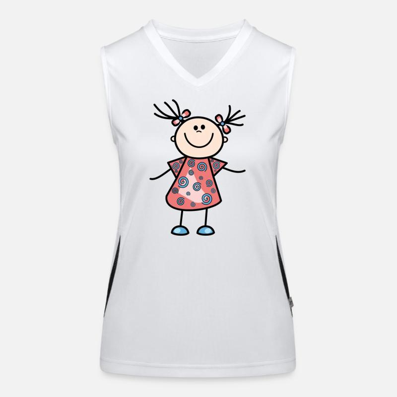 gift - Women's Functional Contrast Tank Top - white/black