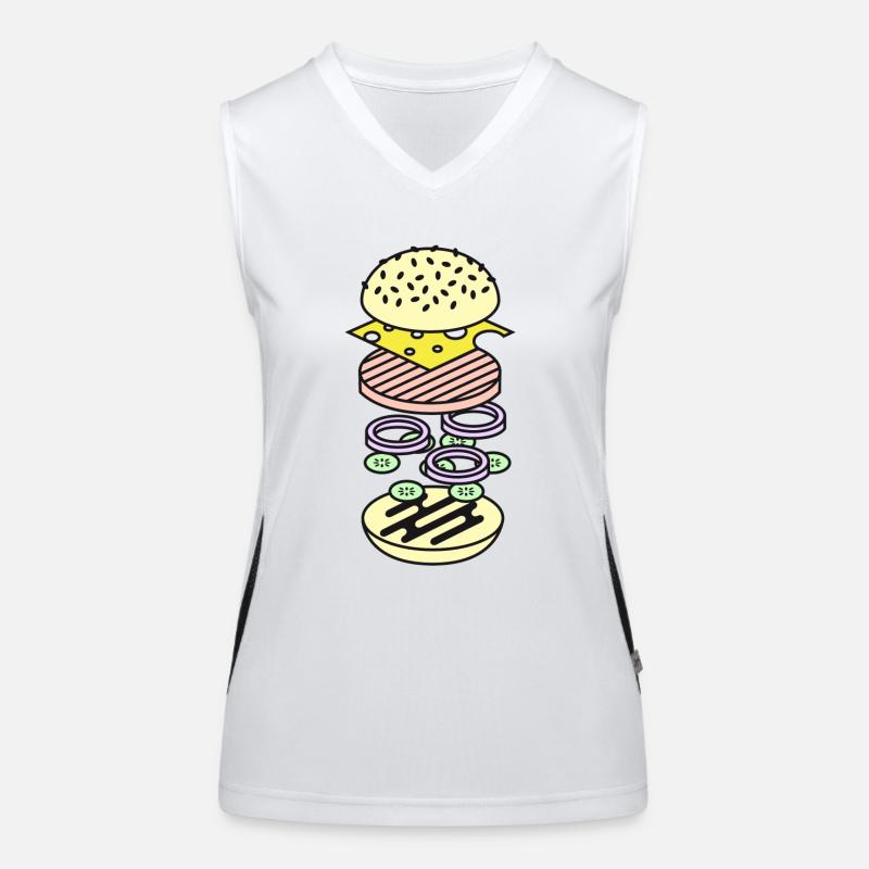Burger Women's Functional Contrast Tank Top