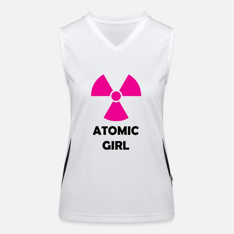 Atomic Mädchen Funktionelles Kontrast-Tank Top für Frauen