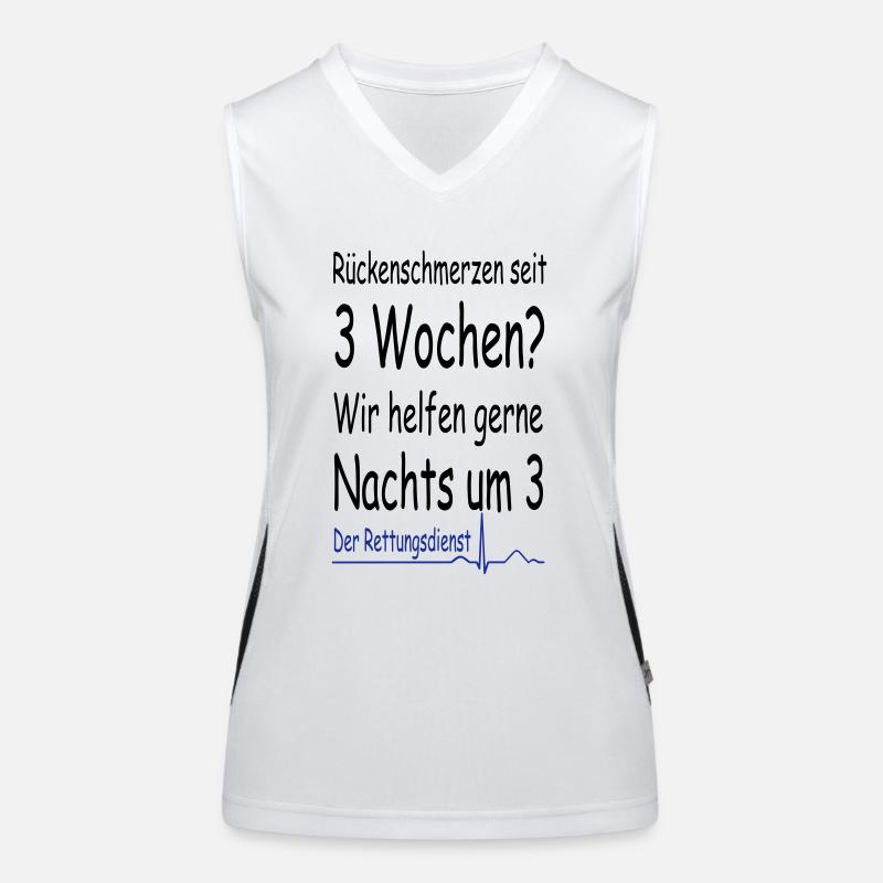 Rettungsdienst der Klassiker Funktionelles Kontrast-Tank Top für Frauen