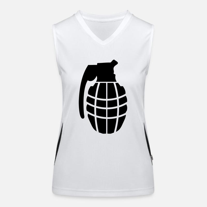 grenade à main Débardeur respirant contrasté Femme