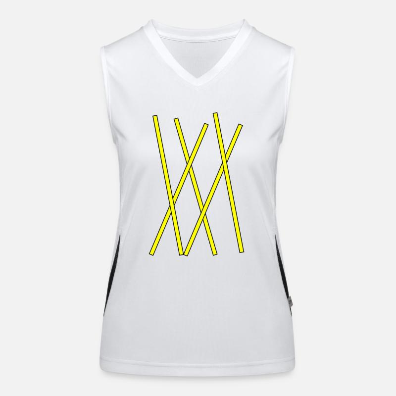 stripe Women's Functional Contrast Tank Top