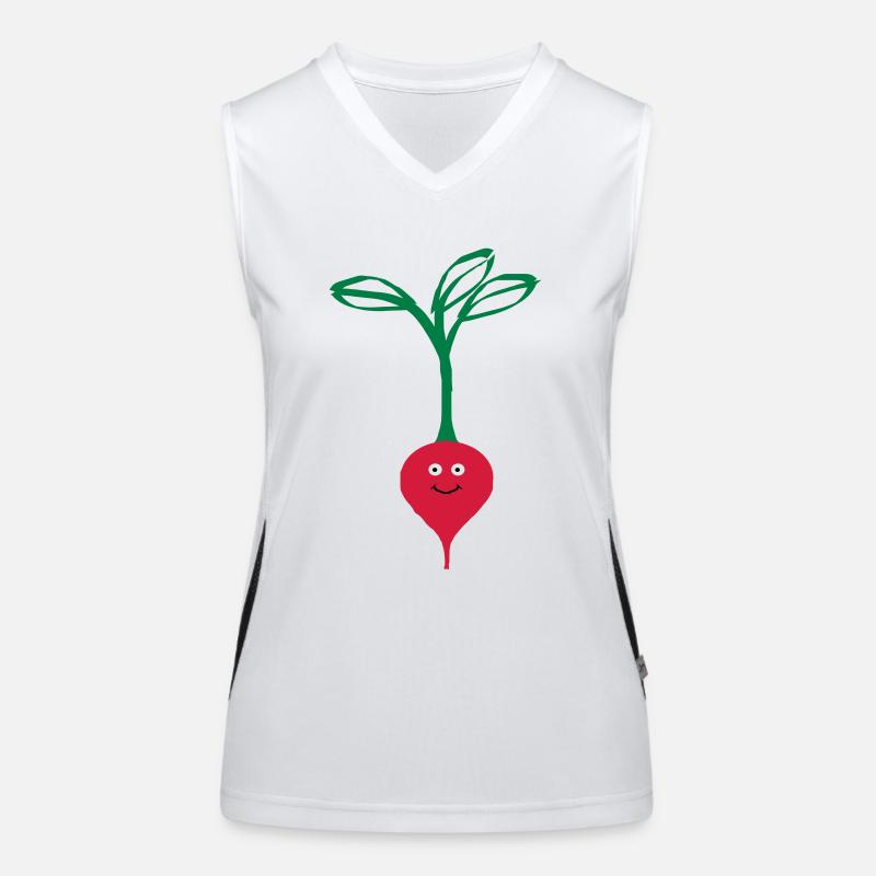 Radieschen Funktionelles Kontrast-Tank Top für Frauen