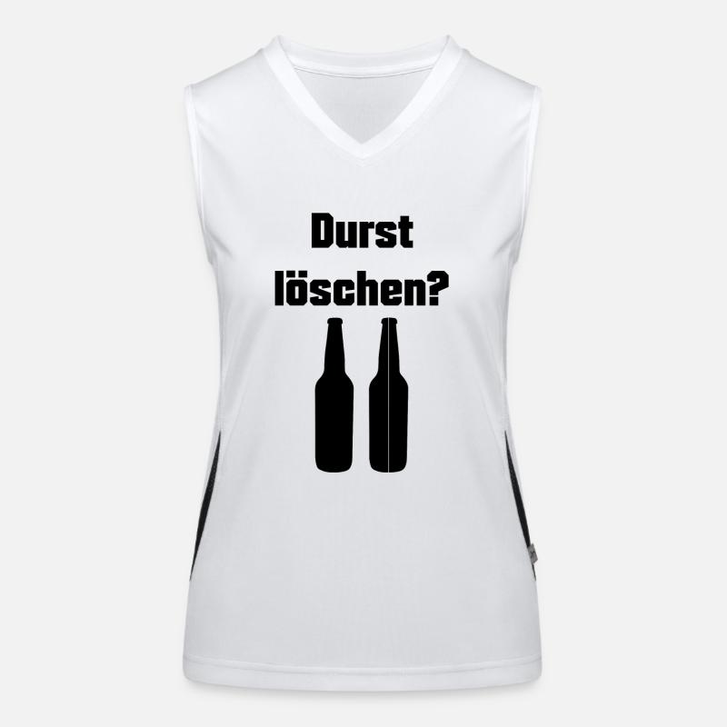 Durst löschen Design Funktionelles Kontrast-Tank Top für Frauen