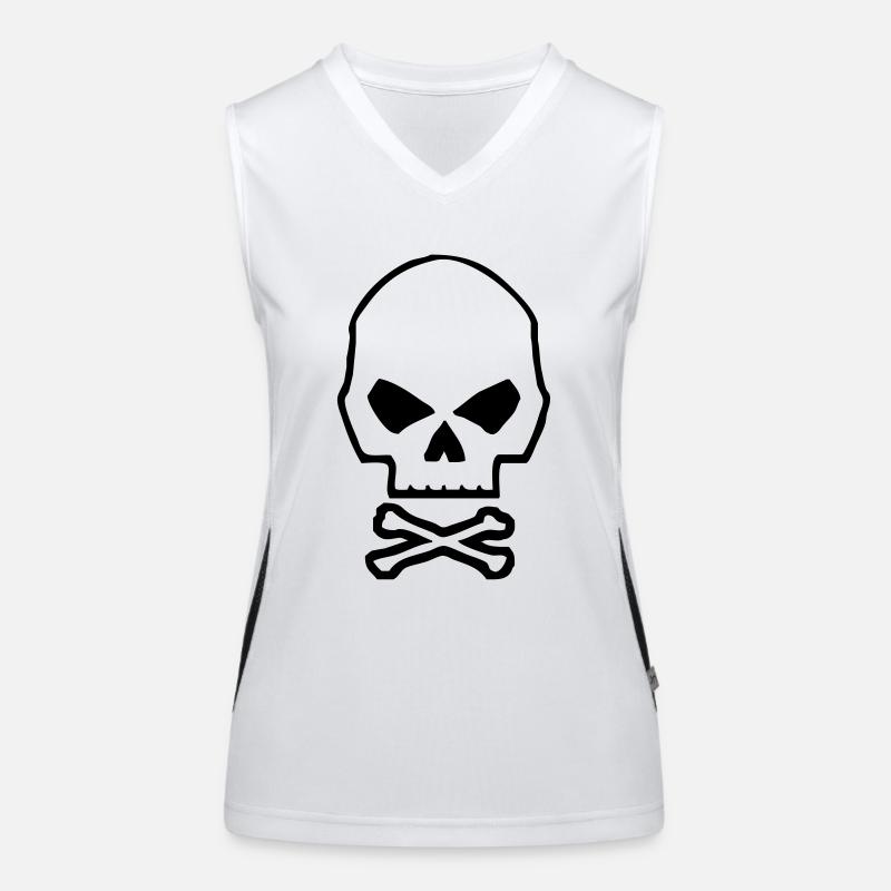 Skull and bones Women's Functional Contrast Tank Top
