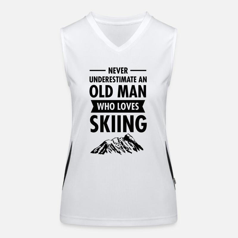 Old Man - Skiing Débardeur respirant contrasté Femme