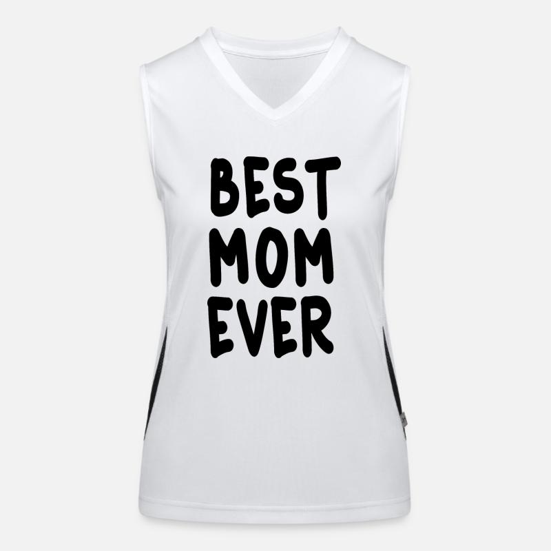 Best Mom Ever Mutter Mama Geschenk Funktionelles Kontrast-Tank Top für Frauen