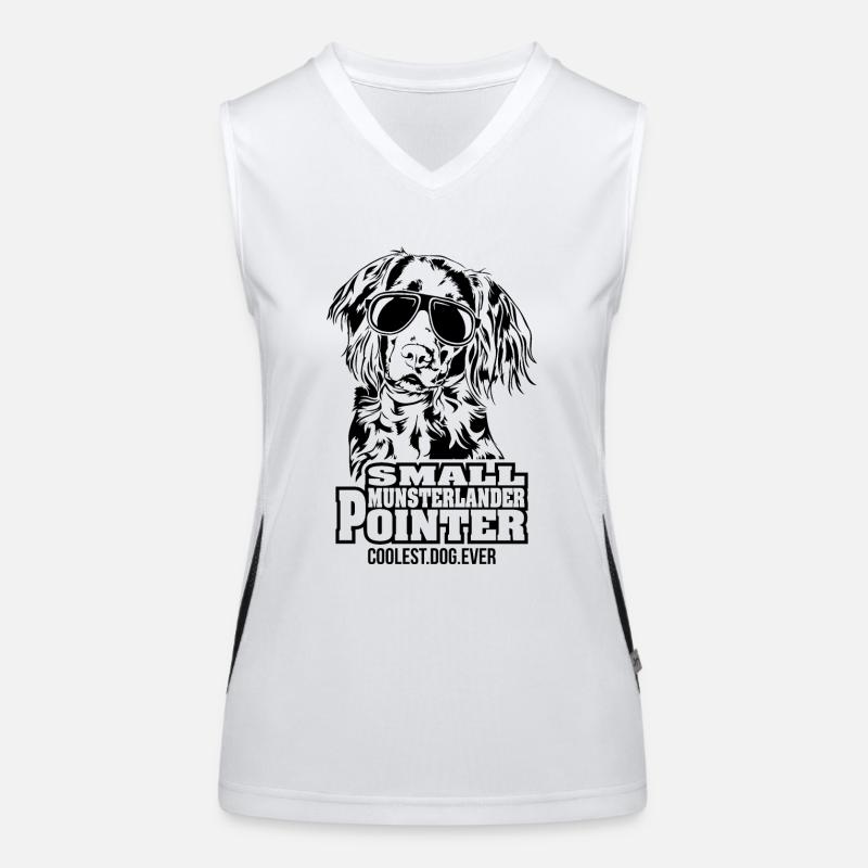 SMALL MUNSTERLANDER POINTER coolest dog ever Hunde Funktionelles Kontrast-Tank Top für Frauen