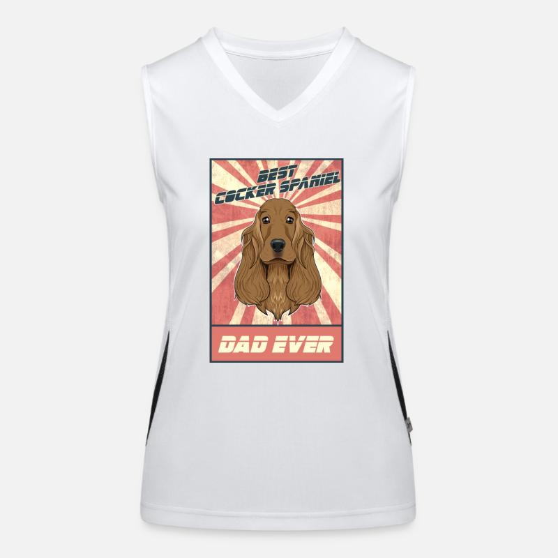 Meilleur Cocker Spaniel Dad Ever I Cocker Spaniel Débardeur respirant contrasté Femme