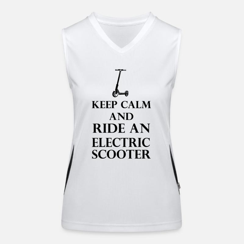 E-Scooter E-Roller Scooter Women's Functional Contrast Tank Top