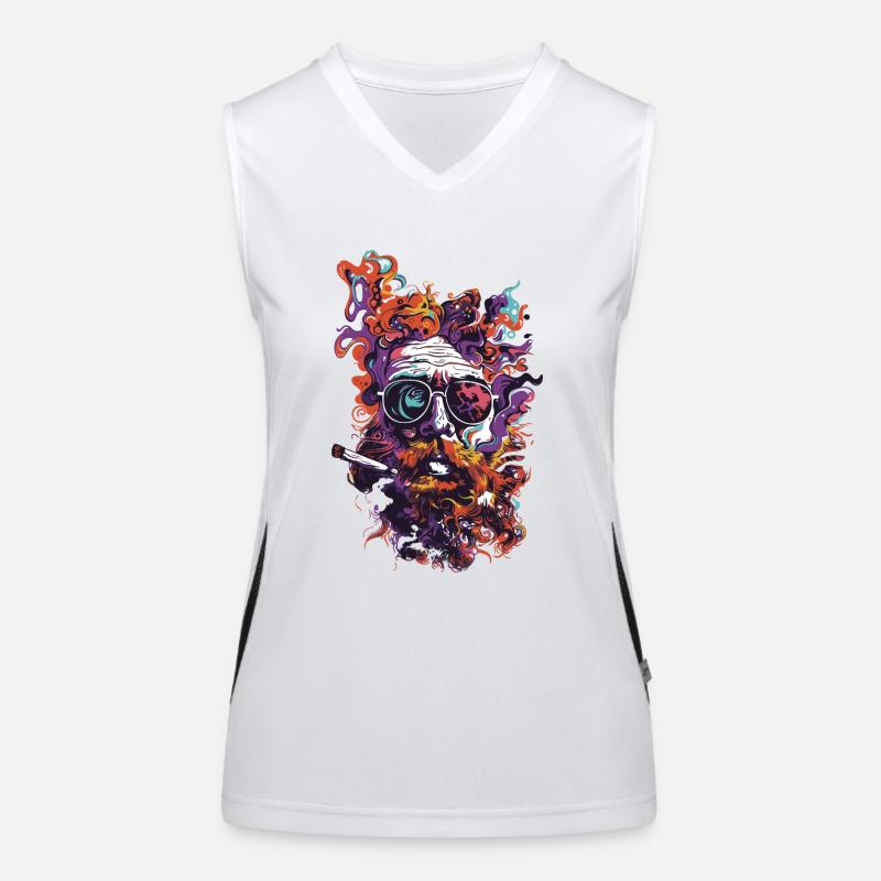 Smoke Weed Gras Cannabis Rauchen Trip Traum Joint Funktionelles Kontrast-Tank Top für Frauen