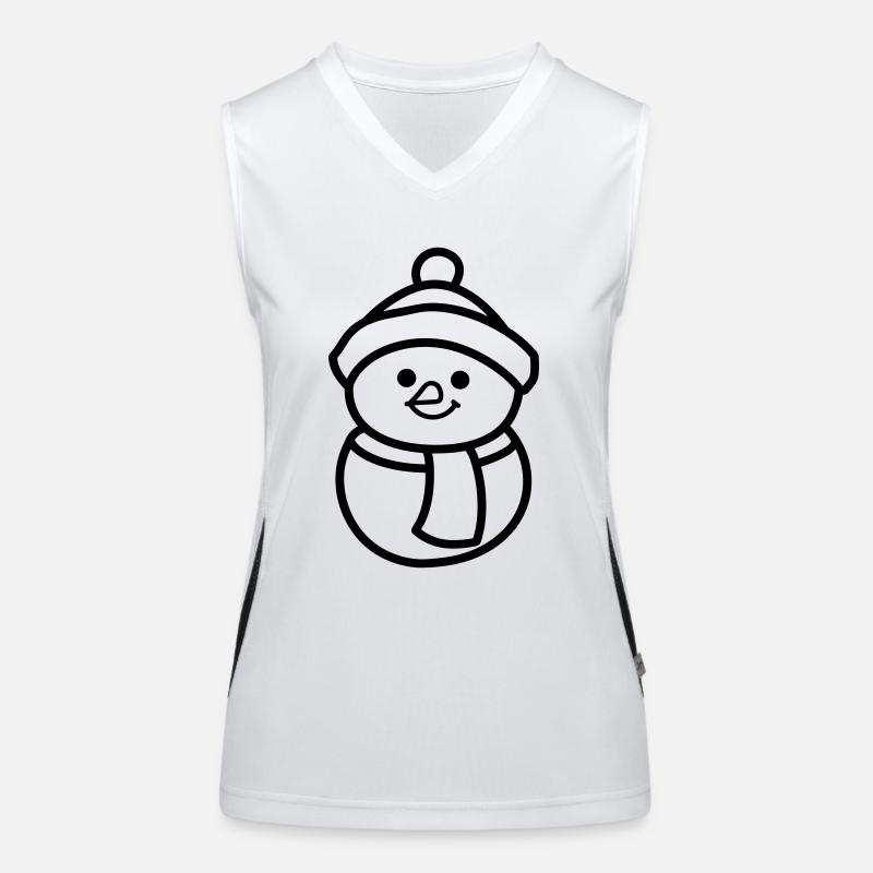 Snowman Women's Functional Contrast Tank Top