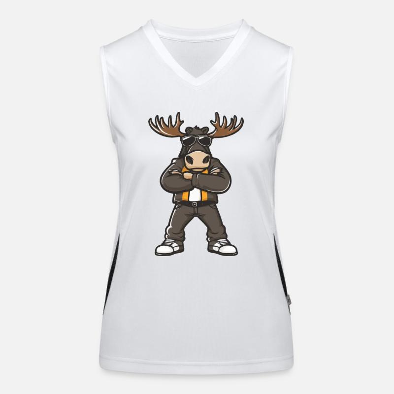 Moose Comic Women's Functional Contrast Tank Top