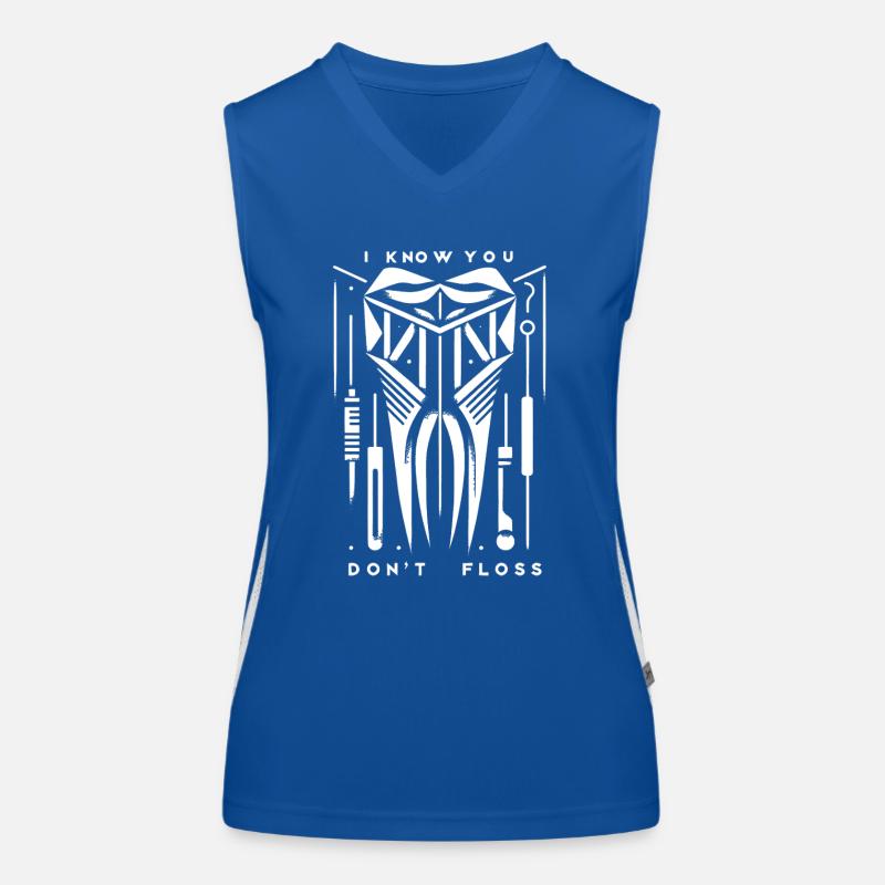 I Know You Don't Floss 15 Funktionelles Kontrast-Tank Top für Frauen
