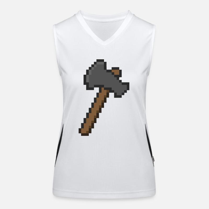 axt pixel Funktionelles Kontrast-Tank Top für Frauen