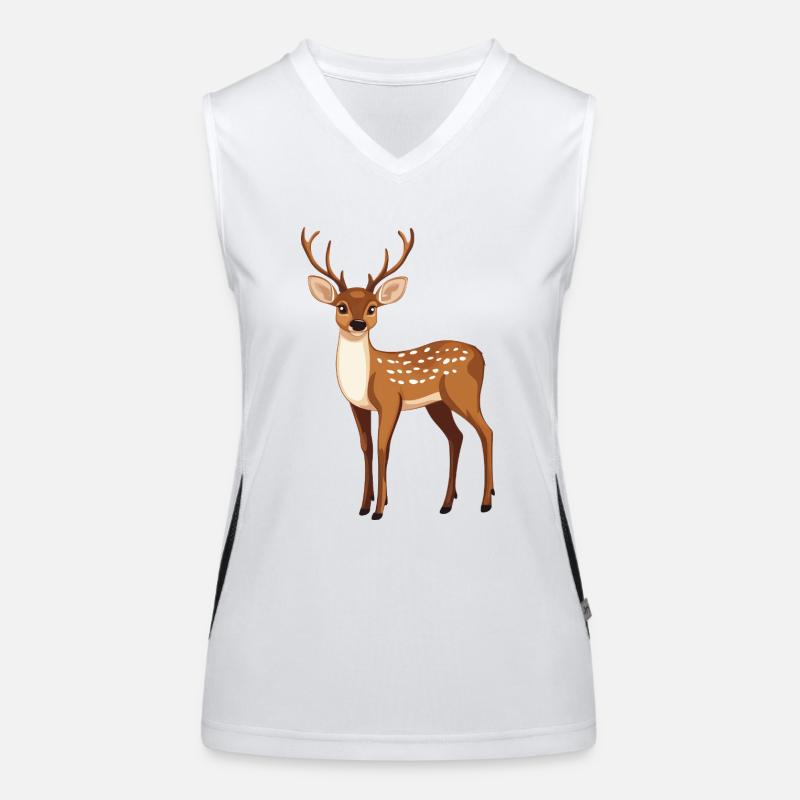 stolzer Hirsch Funktionelles Kontrast-Tank Top für Frauen