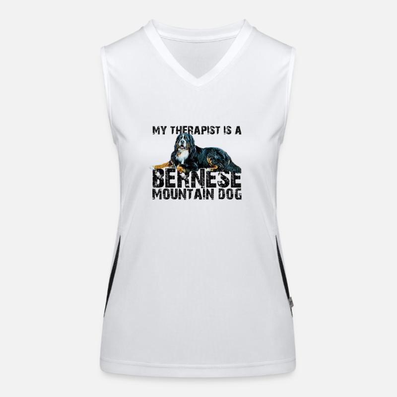 Berner Sennenhund Funktionelles Kontrast-Tank Top für Frauen