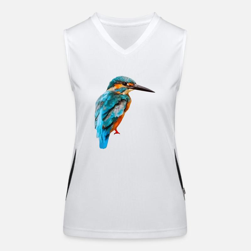 063 - Eisvogel Funktionelles Kontrast-Tank Top für Frauen
