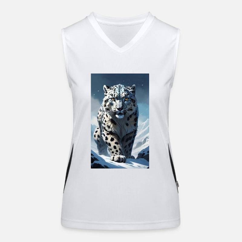 Snow Leopard | Leopard | Predator Women's Functional Contrast Tank Top