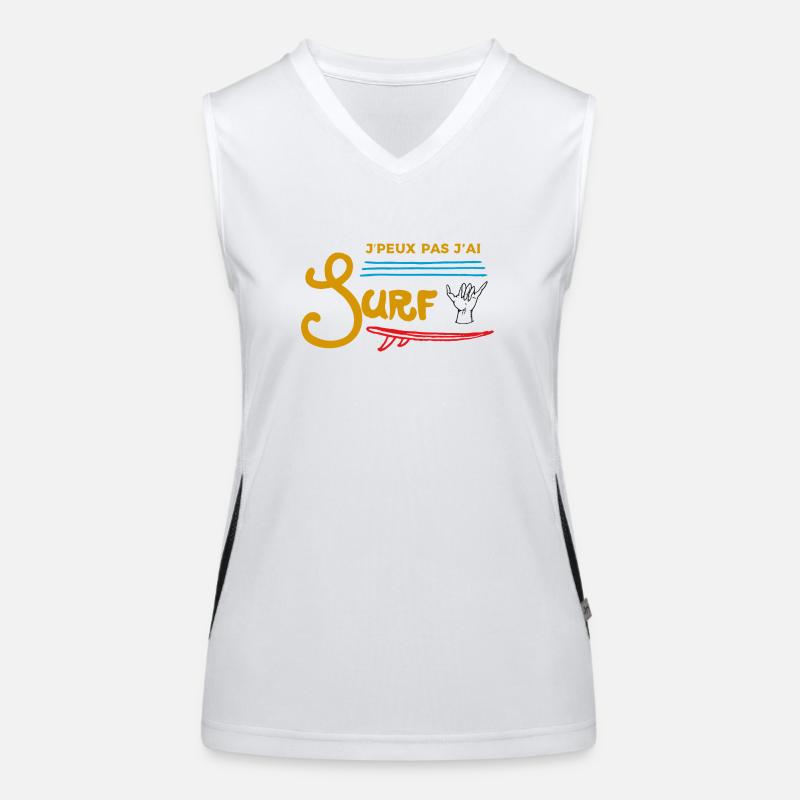 I can't I surf Women's Functional Contrast Tank Top
