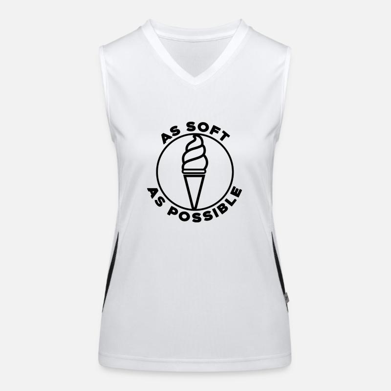 softeis in der waffel naschkatze nice ice soft Funktionelles Kontrast-Tank Top für Frauen