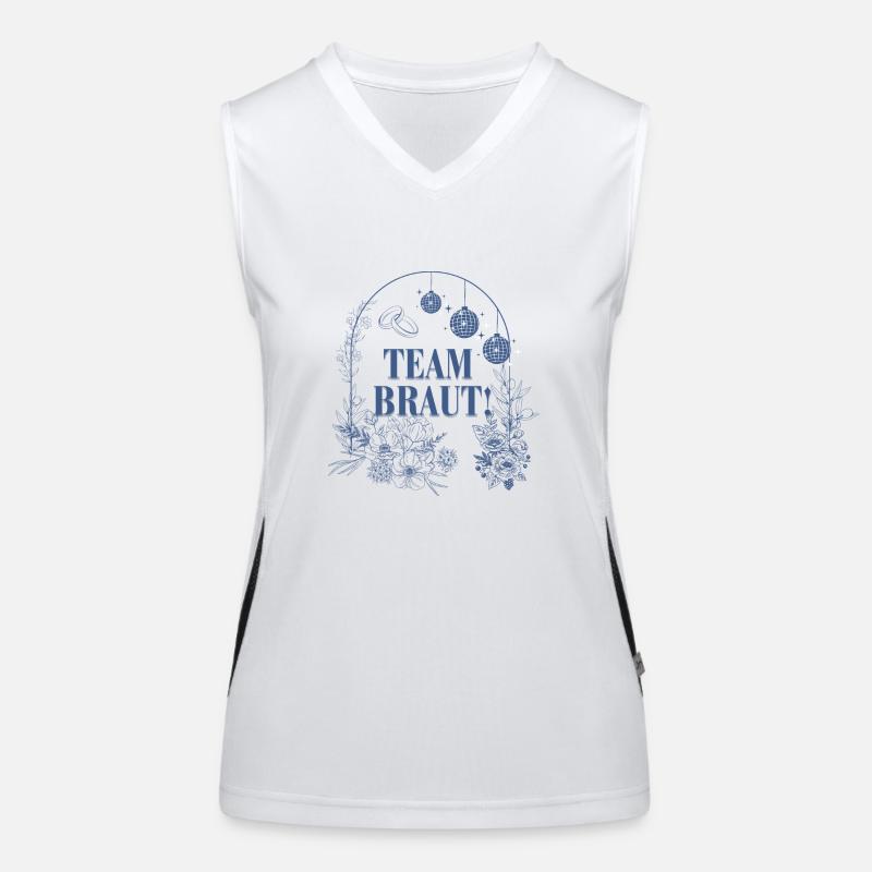 Team Braut Funktionelles Kontrast-Tank Top für Frauen