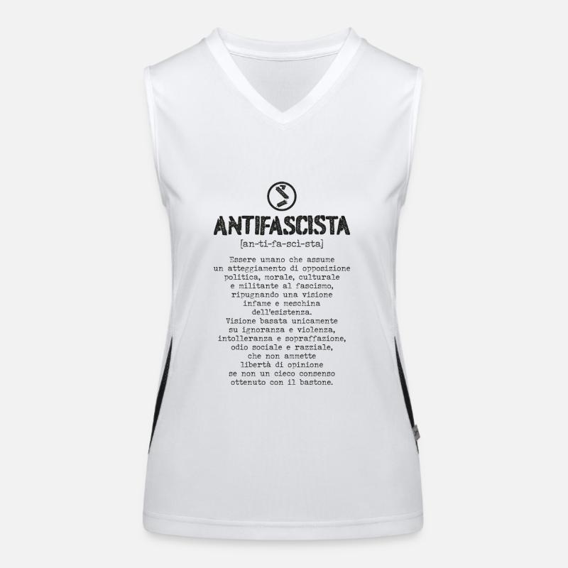 Définition antifasciste Débardeur respirant contrasté Femme