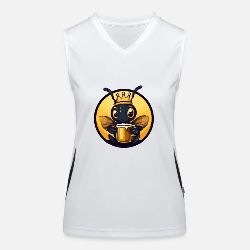 Ameise Bier Comic Funktionelles Kontrast-Tank Top für Frauen