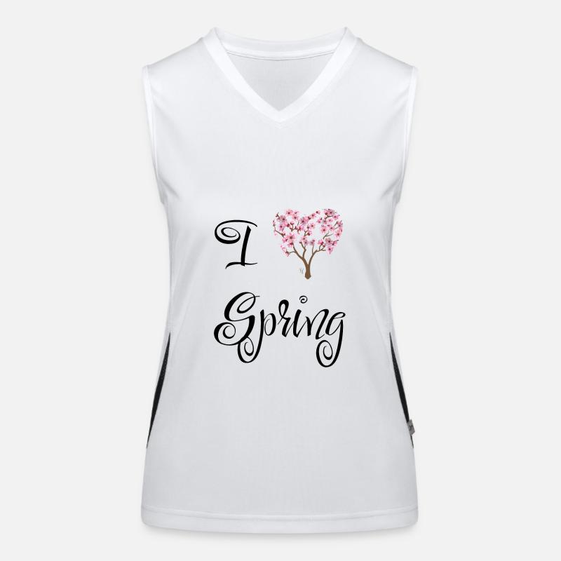 Spring | Spring | Tree | Flowers | Sunshine Women's Functional Contrast Tank Top