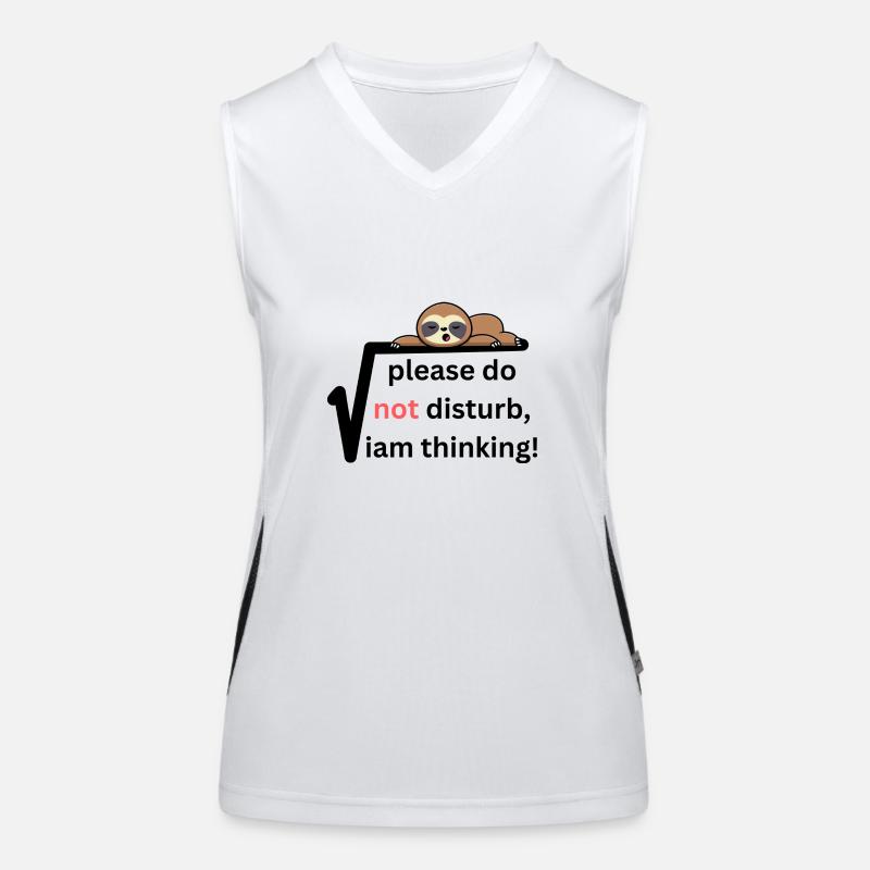 Please do not disturb Iam thinking! Women's Functional Contrast Tank Top
