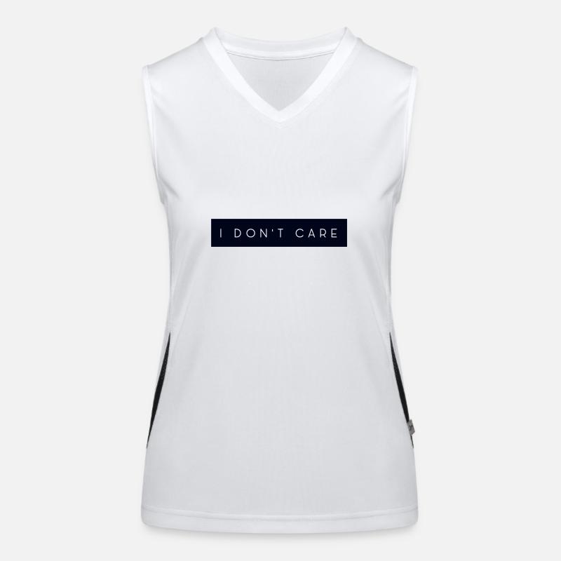 Non mi interessa Top sportivo da donna in contrasto cromatico