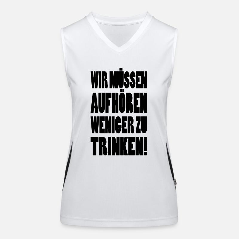 alkohol Funktionelles Kontrast-Tank Top für Frauen