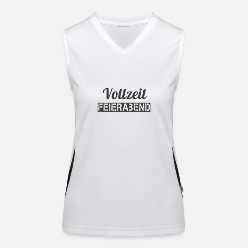 Vollzeit Feierabend Funktionelles Kontrast-Tank Top für Frauen