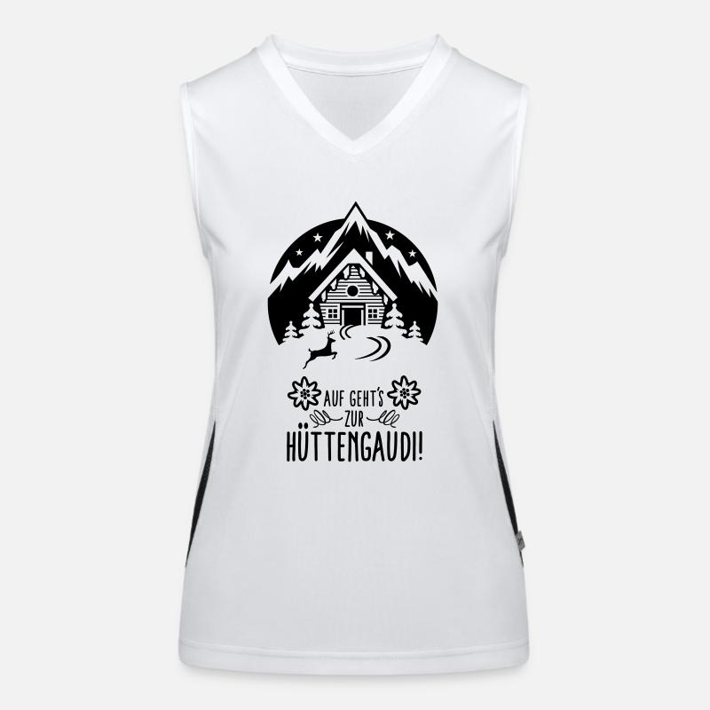 Hüttengaudi Funktionelles Kontrast-Tank Top für Frauen