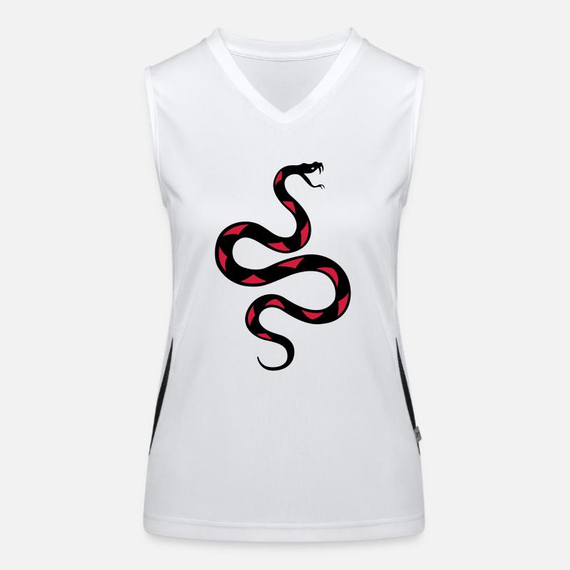 Schlange Funktionelles Kontrast-Tank Top für Frauen
