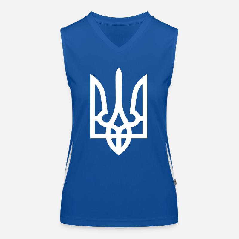 Ucraina Top sportivo da donna in contrasto cromatico