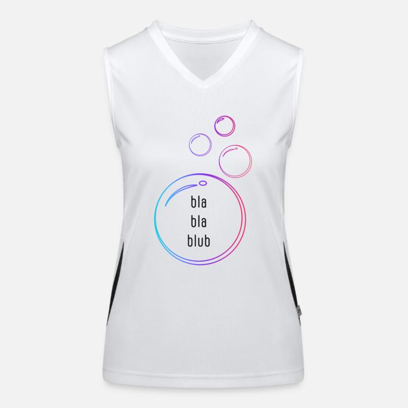 blah blah blah Women's Functional Contrast Tank Top